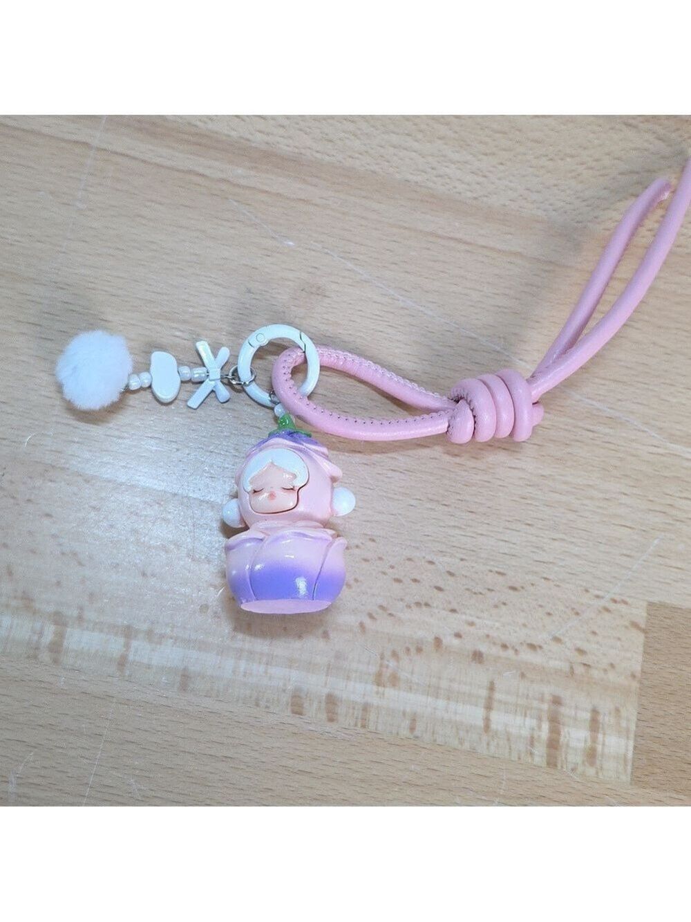 Pink Flower Doll Keychain